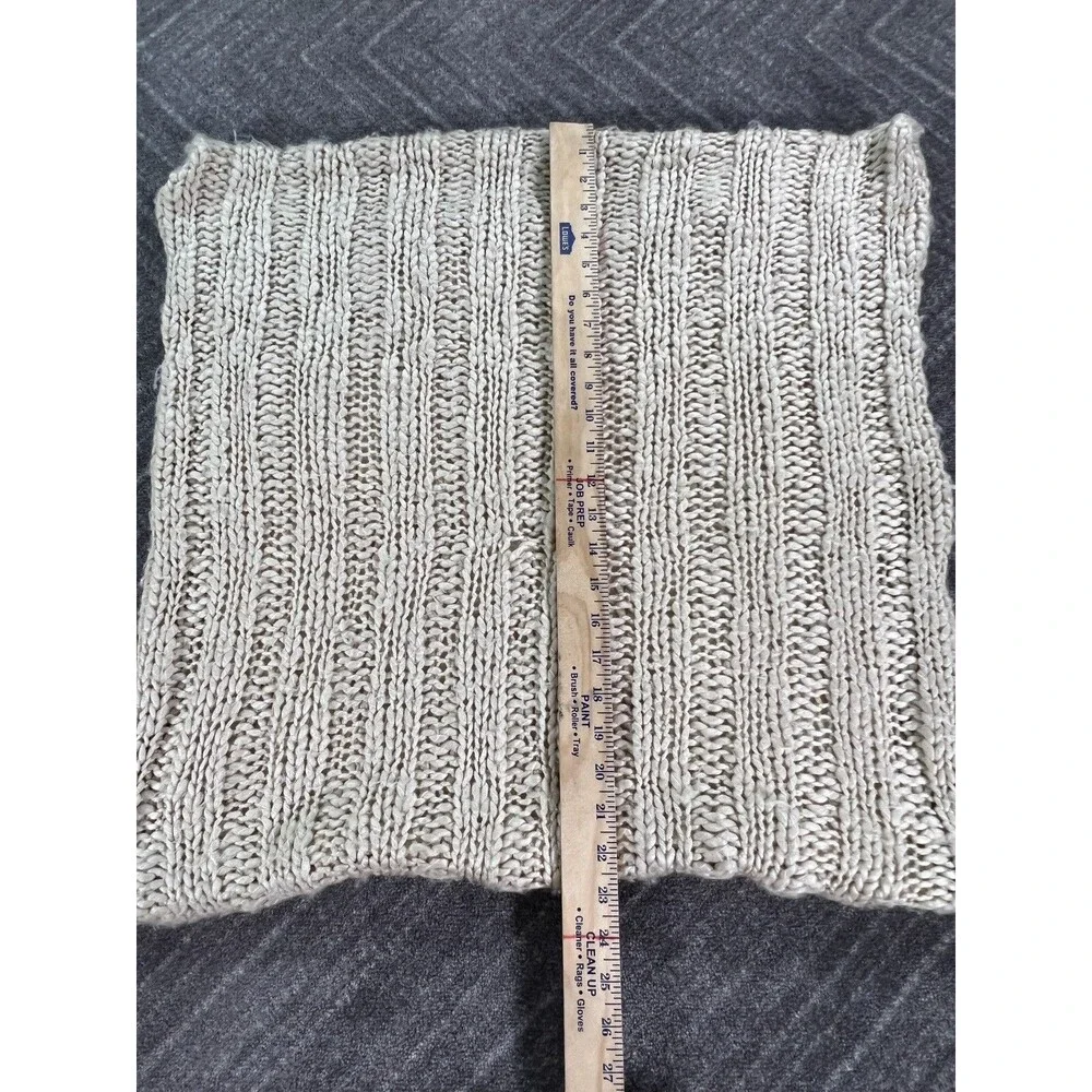 Pottery Barn Knit Pillow Shams Standard Neutral Beige 24